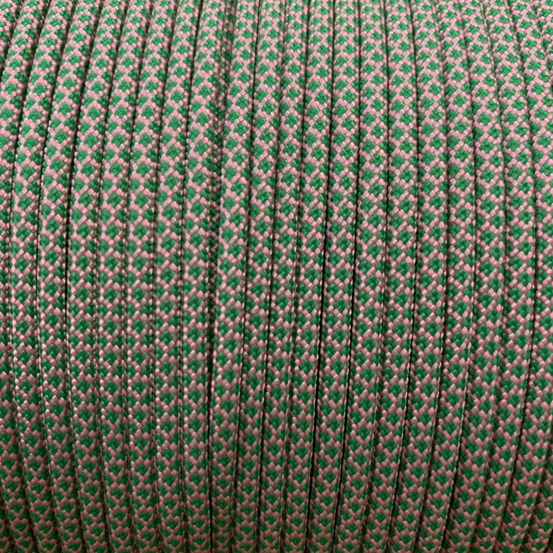 Rose Pink Kelly Green Diamonds // Paracord 550 (Typ3)// a 10 Meter