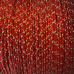 Micro Cord // Red with Gold Metallic Tracers