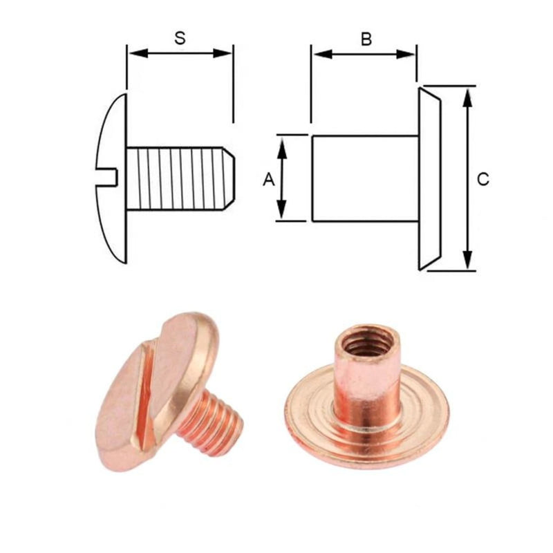 Buchschrauben // Roségold