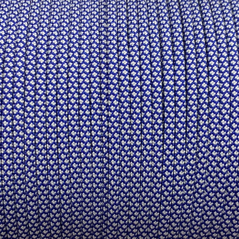 Electric Blue Silver Grey Diamonds // Paracord 550 (Typ3)// a 10 Meter