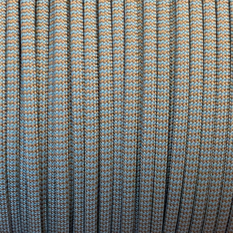Neon Turquoise Brown Gold Shockwave // Paracord 550 (Typ3)
