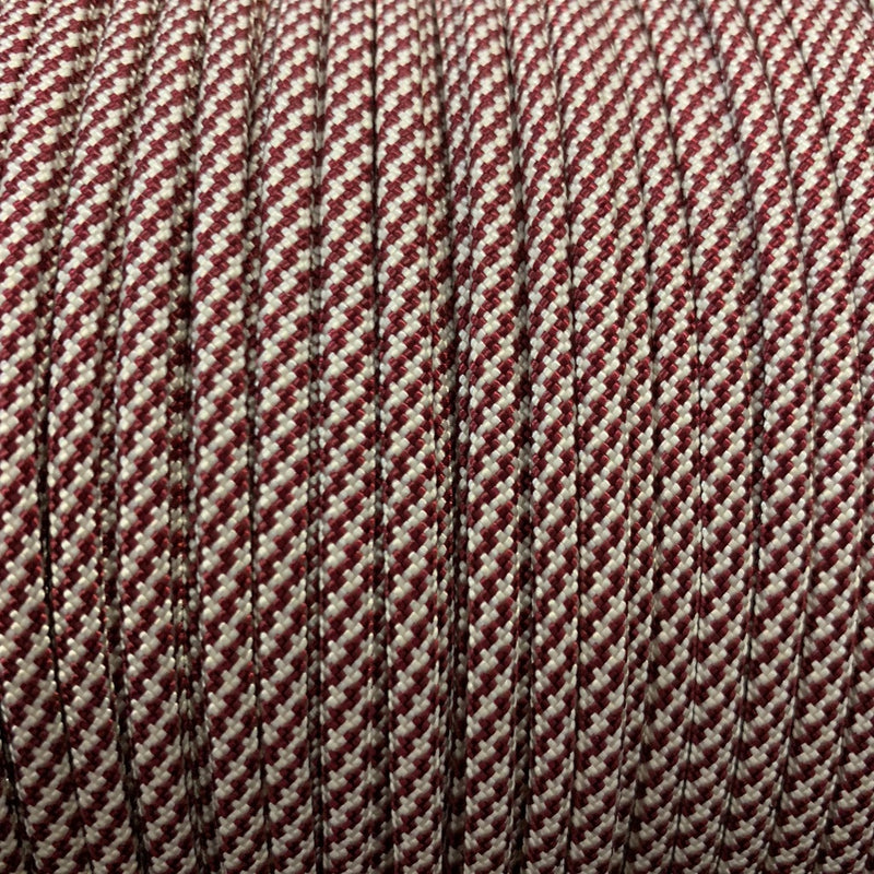 Cream & Burgundy Candy Cane  // Paracord 550 (Typ3)