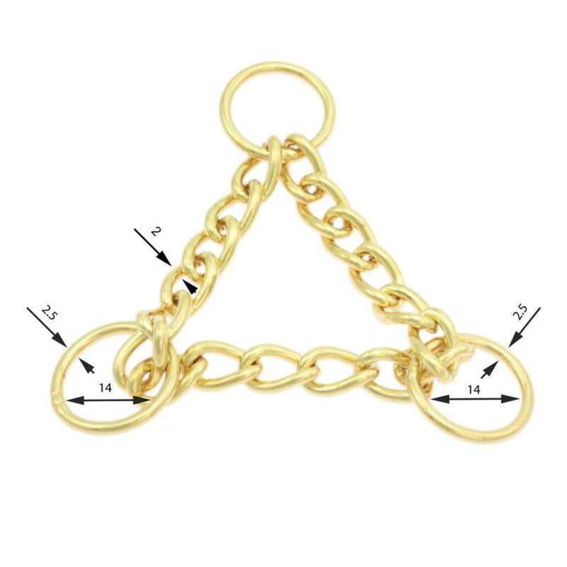 Durchzugskette mit D- oder O-Ringen // Messing