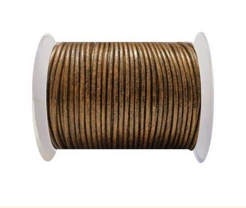 Rundleder // Metallic Bronze