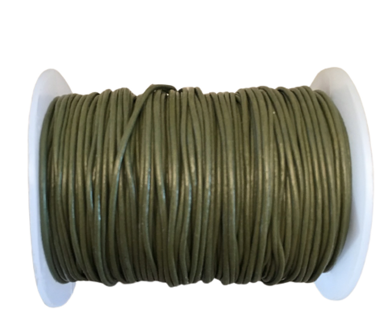 Rundleder // Moss Green