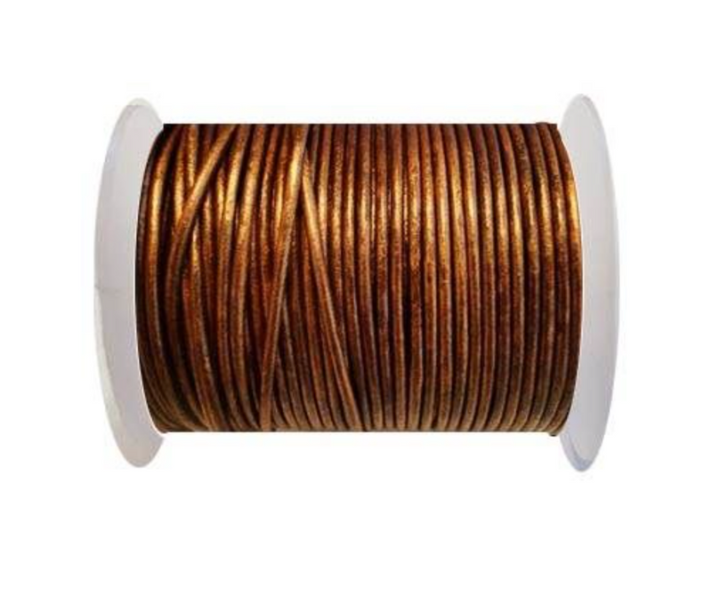 Rundleder // Metallic Copper