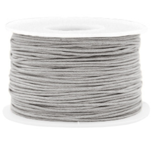Wachskordel // Light Grey 1mm