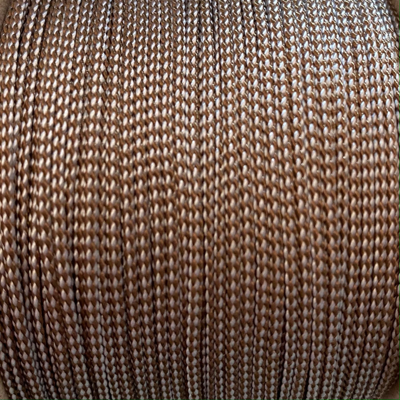 Micro Cord // White - Chocolate Stripes