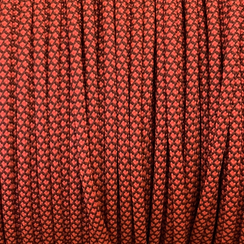 Chocolate Brown Neon Orange Diamonds // Paracord 550 (Typ3)// a 10 meter