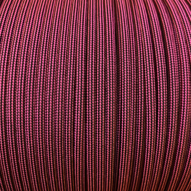 Neon Pink Black Stripes // Paracord 550 Typ3