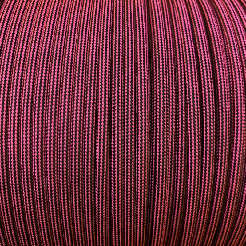 Neon Pink Black Stripes // Paracord 550 Typ3
