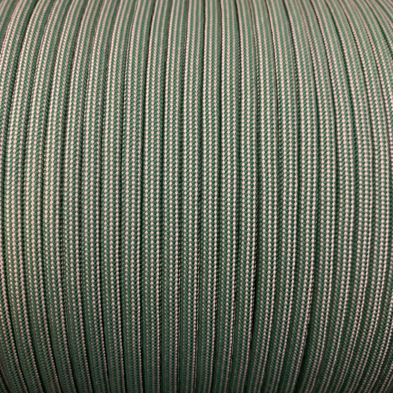 Kelly Green Silver Grey Stripes // Paracord 550 (Typ3)// a 10 Meter